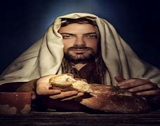 Image result for Jesus Holding Bread