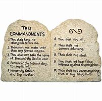 Image result for Catholic Ten Commandments Plaque