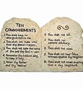 Image result for Ten Commandments in Stone