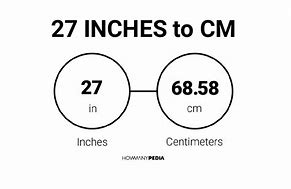 Image result for 27 Inch to Cm