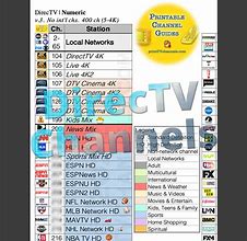 Image result for AT&T DirecTV Channel Lineup