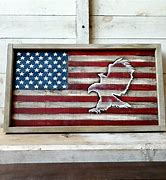 Image result for Rustic Wooden American Flag