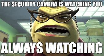 Image result for Cameras Watching You Meme