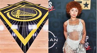 Image result for Ice Spice at NBA Game