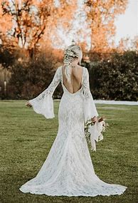 Image result for Bohemian Lace Wedding Dresses