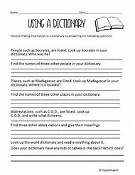 Image result for Dictionary Skills 9th Grade