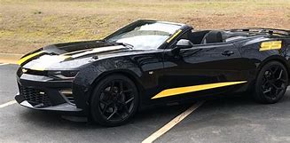 Image result for Camaro Yellow with Black Strapes