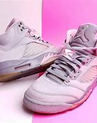 Image result for Air Jordan 5 Grey and Pink