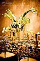 Image result for Champagne and Black Wedding Reception