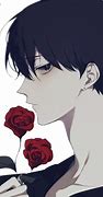 Image result for Anime Boy Handing Rose to Camera