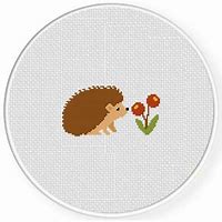 Image result for Hedgehog Cross Stitch