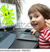 Image result for Kid On Computer Drawing