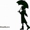 Image result for Rainbow Girl with Umbrella Silhouette