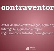 Image result for contraventor