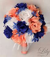 Image result for Royal Blue N Peach