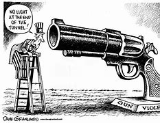 Image result for Gun Violence Cartoon