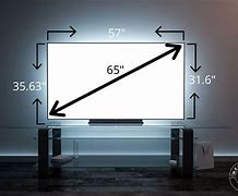 Image result for 55" TV Size Dimension
