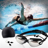Image result for Swim Cap and Goggles