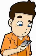 Image result for Walking On the Phone Cartoon