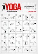Image result for 30-Day Yoga Challenge Chart