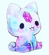 Image result for Kawaii Galaxy Animals Cat