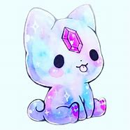 Image result for Kawaii Galaxy Cat Blushing