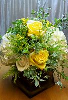 Image result for Green and Yellow Flower Vases