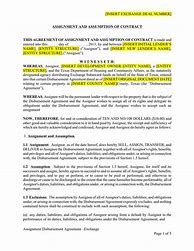 Image result for Contract Assignment Agreement