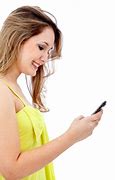 Image result for Texting On Phone Stock Image