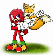 Image result for Tails and Knuckles Inflates Sonic
