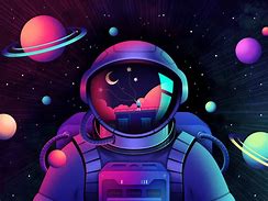 Image result for Cartoon Space Theme Wallpaper