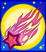 Image result for Flaming Shooting Star Drawing
