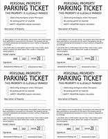 Image result for Blank Parking Permit Template