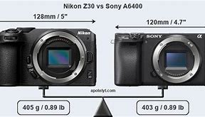 Image result for Sony A6500 vs Z30