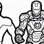 Image result for Iron Man Cartoon Black and White