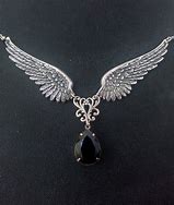 Image result for angels wing necklaces goth