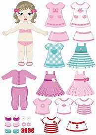 Image result for Paper Doll Clothes Drawing