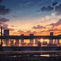 Image result for City Sunset Anime Wallpaper 4K