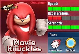 Image result for Sonic Forces Speed Battle Movie Knuckles Picture