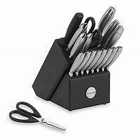 Image result for stainless steel knife block set 18 piece