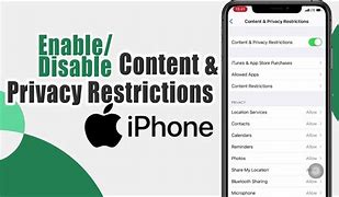 Image result for Content and Privacy Restrictions iPhone