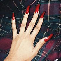 Image result for Long Red Nails