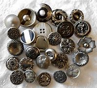Image result for Antique Silver Metal Buttons