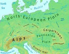 Image result for Map of Central Europe