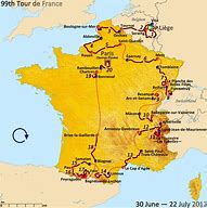 Image result for Tour De France Map