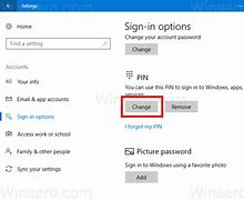 Image result for Changing Pin On Windows 10