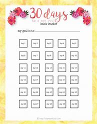 Image result for 30-Day Challenge Template Word Document