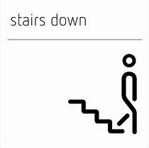 Image result for Stairs Sign White