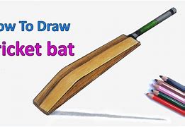 Image result for Sketch Drawing Cricket Bat