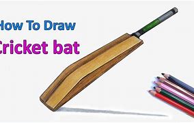 Image result for Cricket Bat Draw